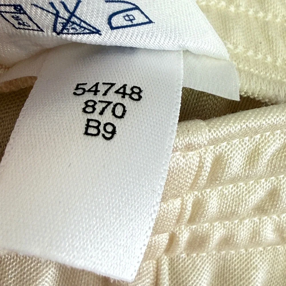 Lands‎ End Women M Cream 100% Silk Thermal Base Layer Long John Pants Gorpcore